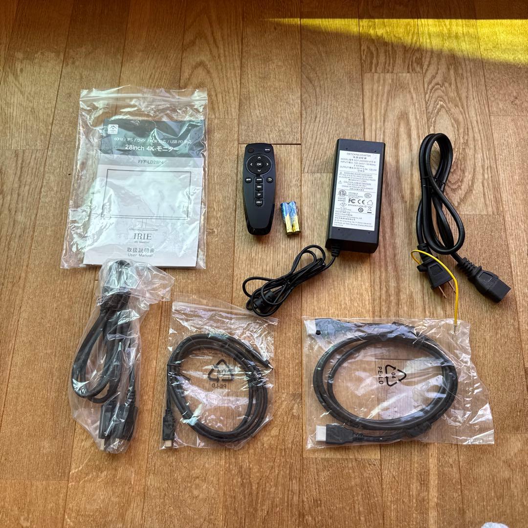【美品】IRIE 28インチ4Kモニター　FFF-LD28P4