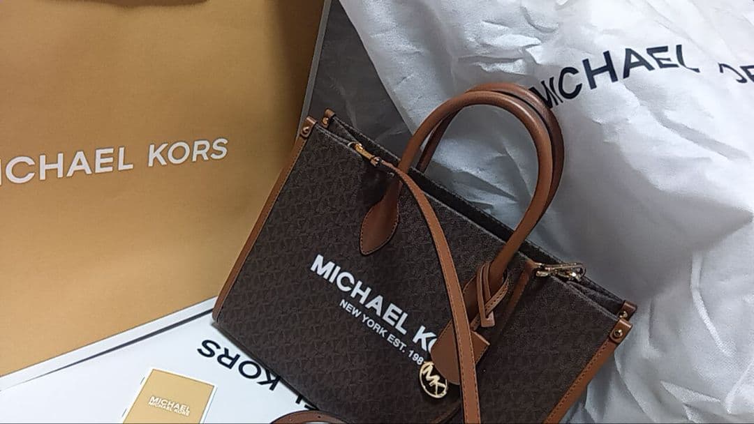 あ*ん様 MICHAEL KORS ミレラ トート ショルダー バッグ