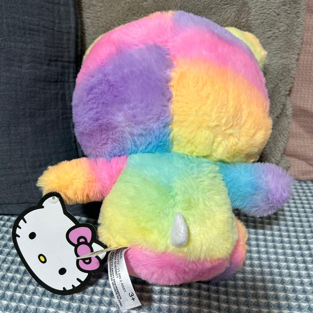 ハローキティ レインボー シャーベット テディベア ぬいぐるみ ジョングク
