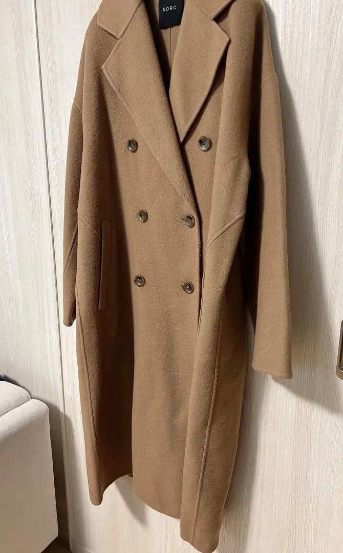 新品N.O.R.Cダブルロングリバーコート　チェスターコート