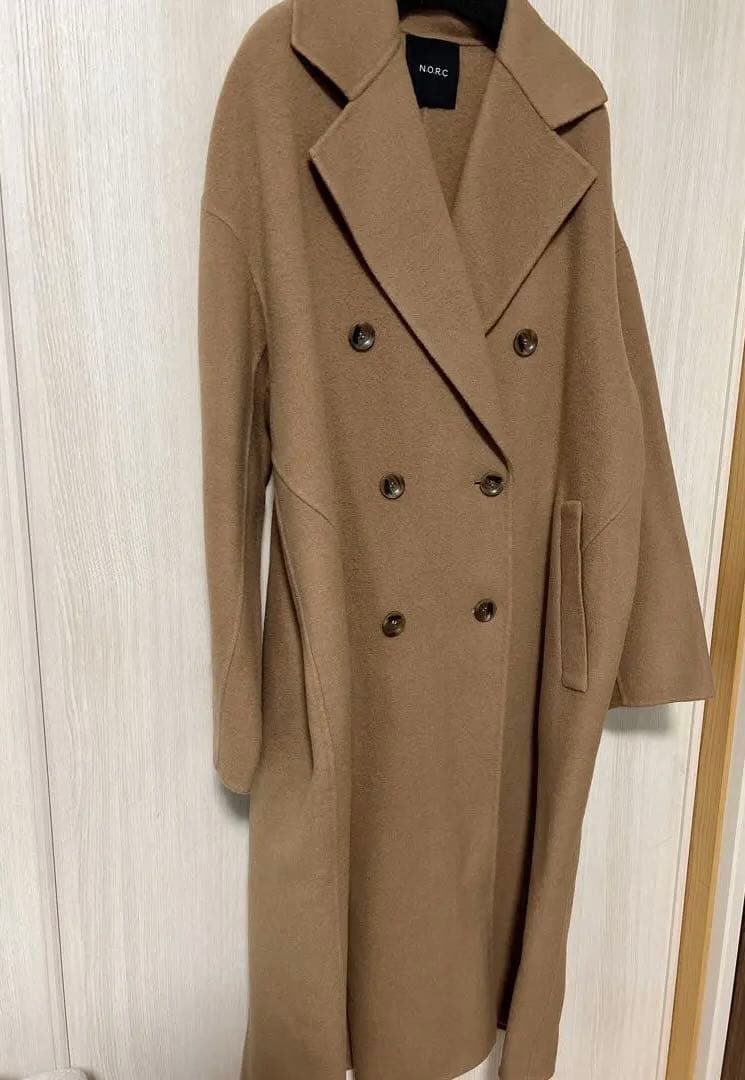 新品N.O.R.Cダブルロングリバーコート　チェスターコート