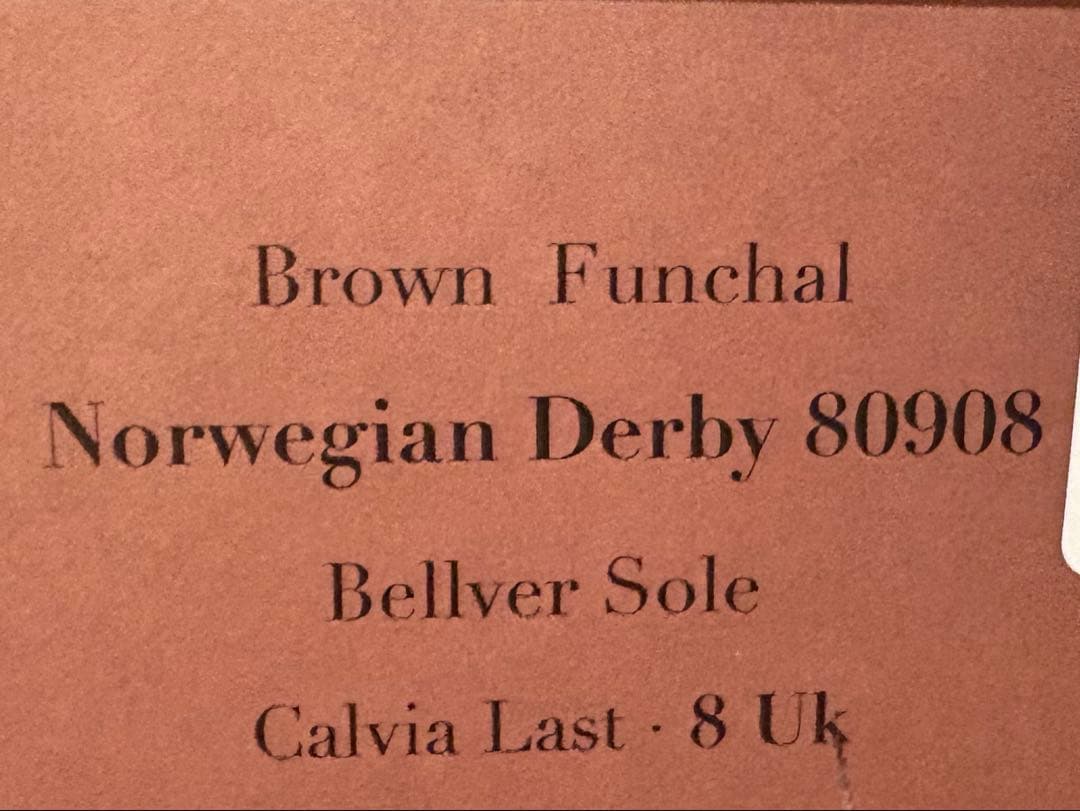 カルミナ　Uチップダービー　80908 サイズ8