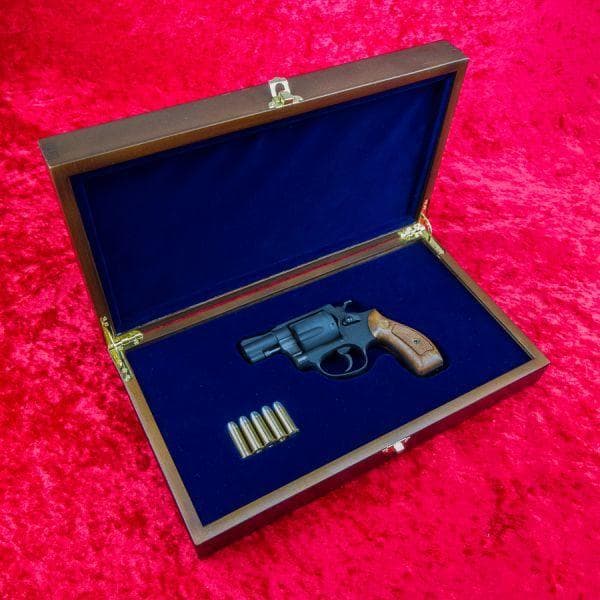 S&W M36 M37 M60(2inc)対応　木製高級化粧箱　希少なワンオフ品