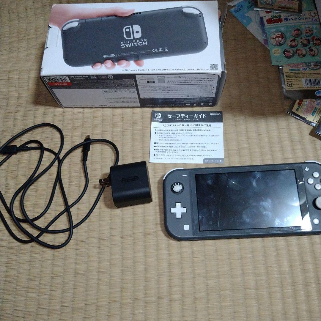 d*3様 Nintendo Switch Lite グレー 本体　箱付き