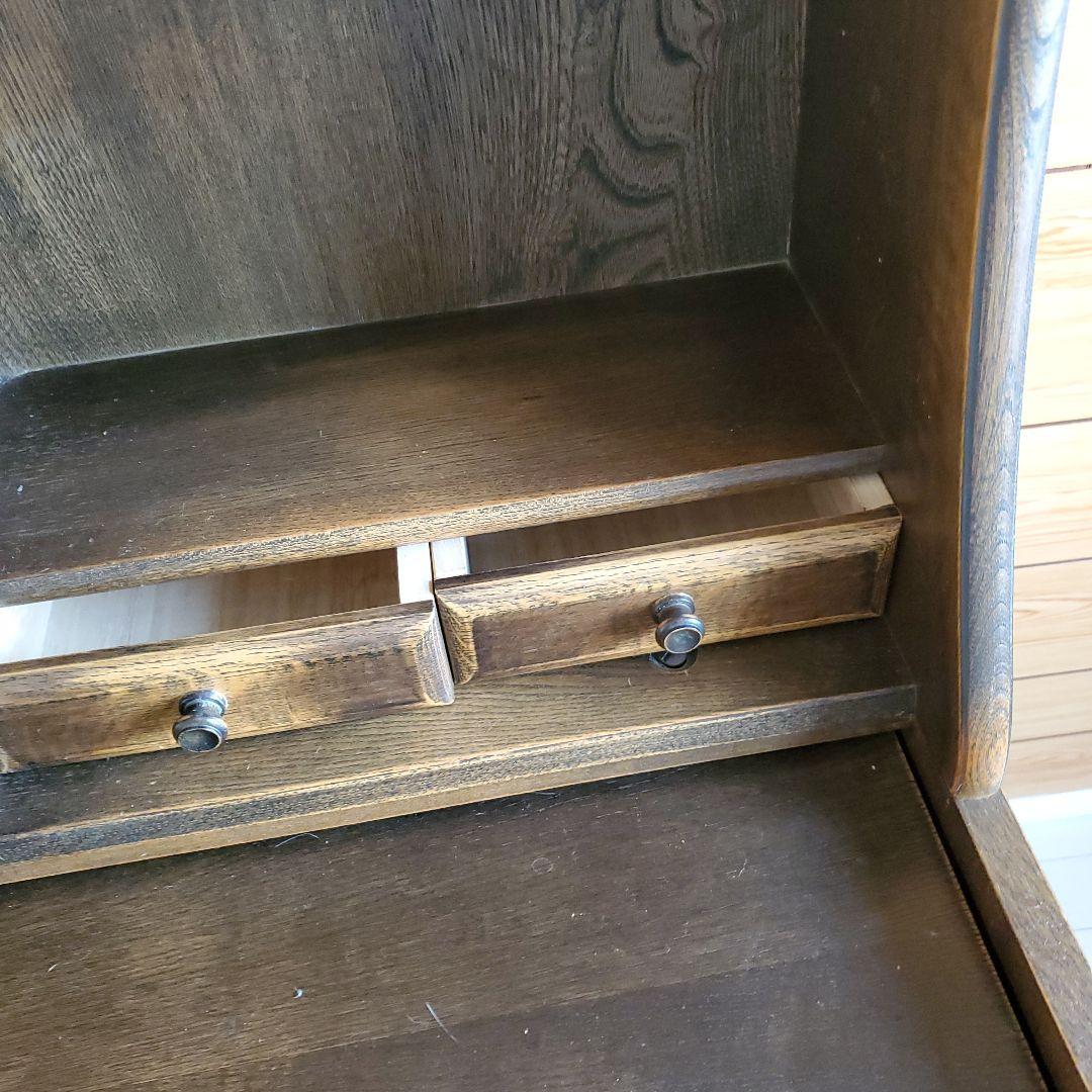 レトロ木製ドレッサー ダークブラウン