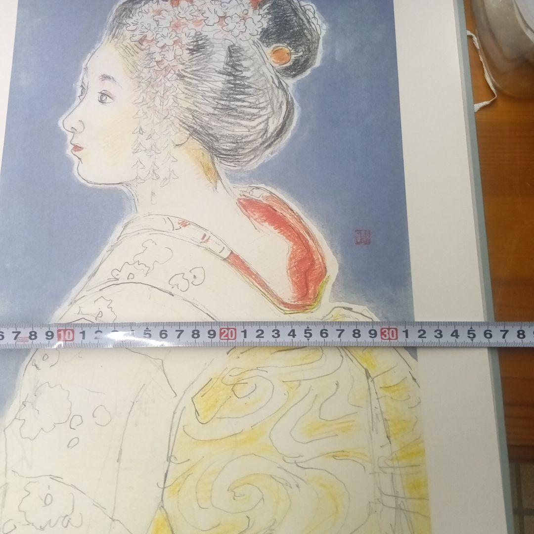 磯田又一郎額絵　 京舞妓12ヶ月素描全12葉