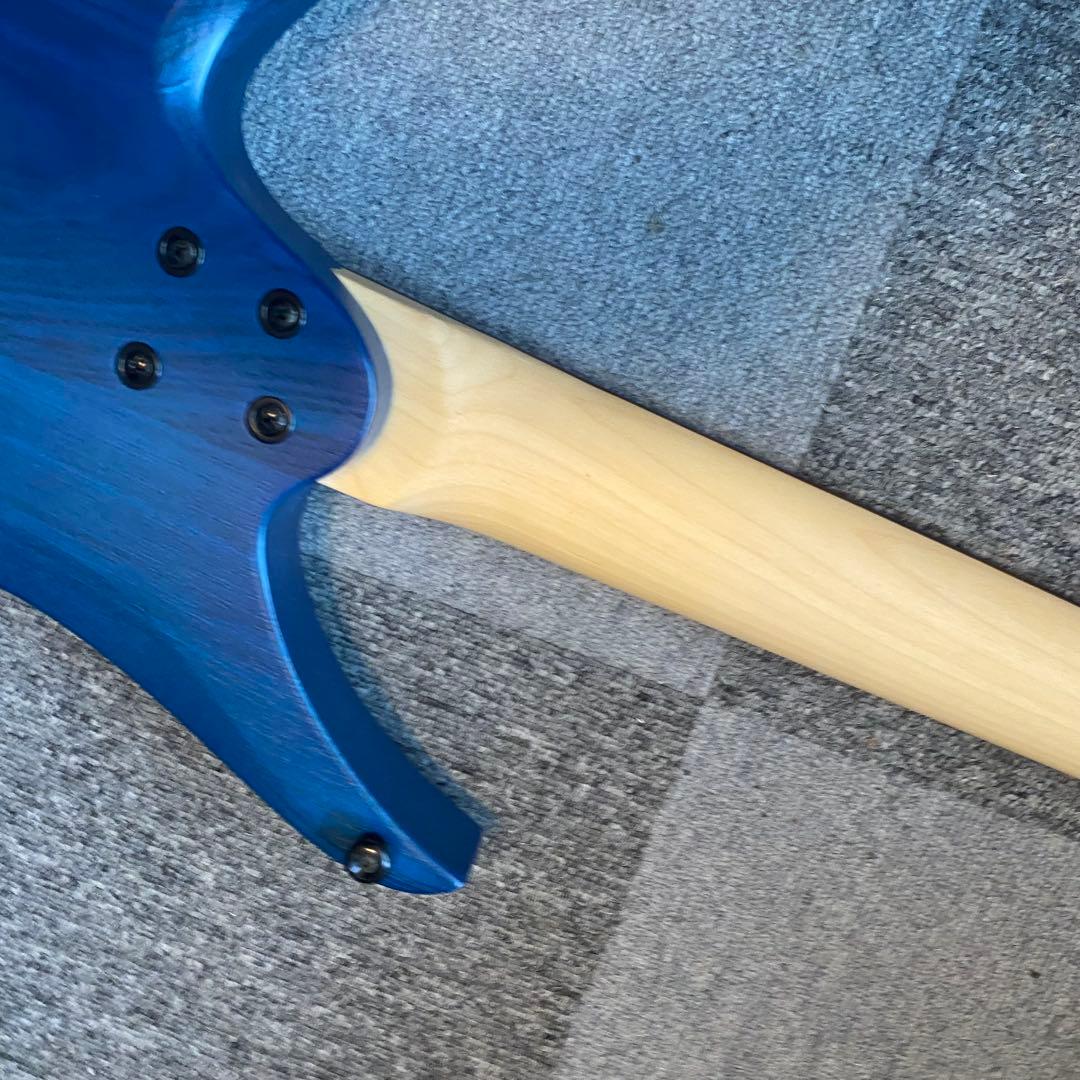 7弦ヘッドレスギター ブルーグラデーション ノーブランド 美品！お買い得！