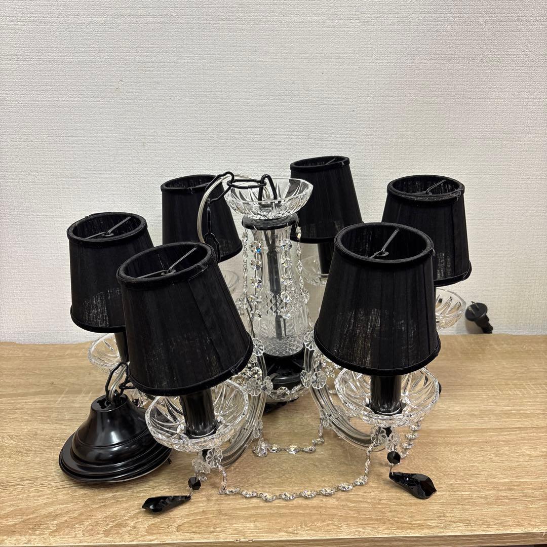 クリアシャンデリア 照明 大塚家具 08年製