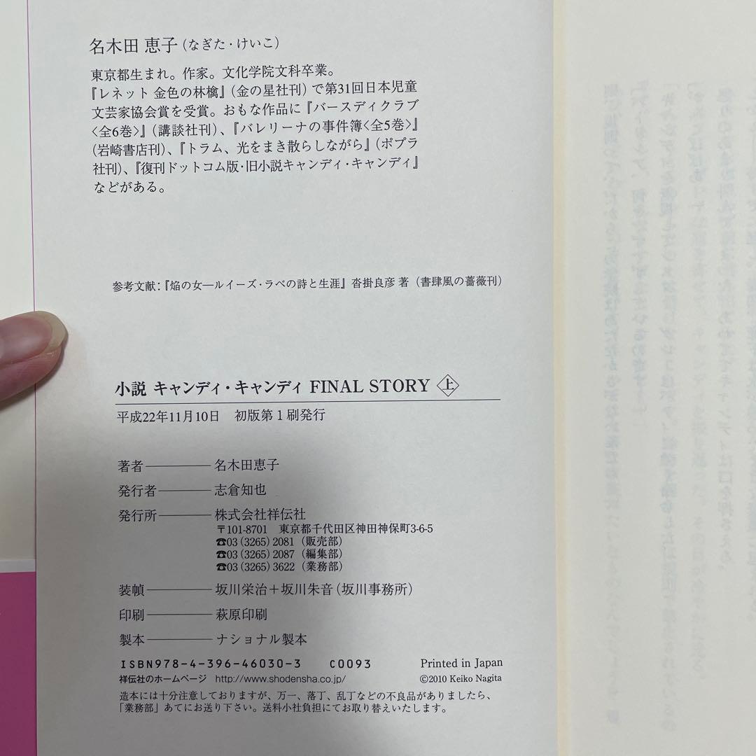 小説キャンディ・キャンディFINAL STORY