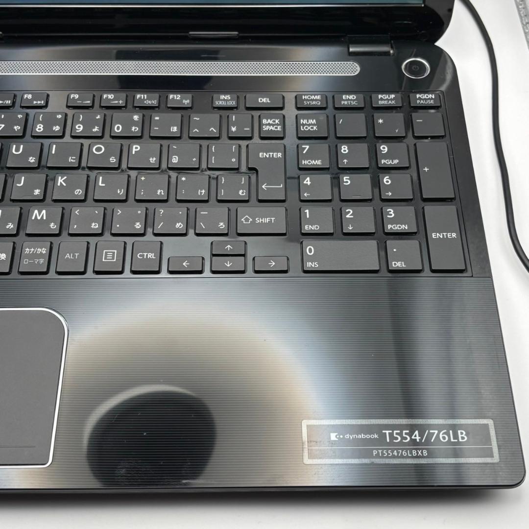 【東芝】T554 高性能i7 新品SSD256GB 8GB 黒ノートPC