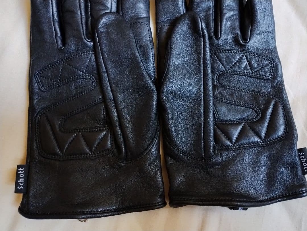 Schott ZIP LEATHER GLOVE M 美品