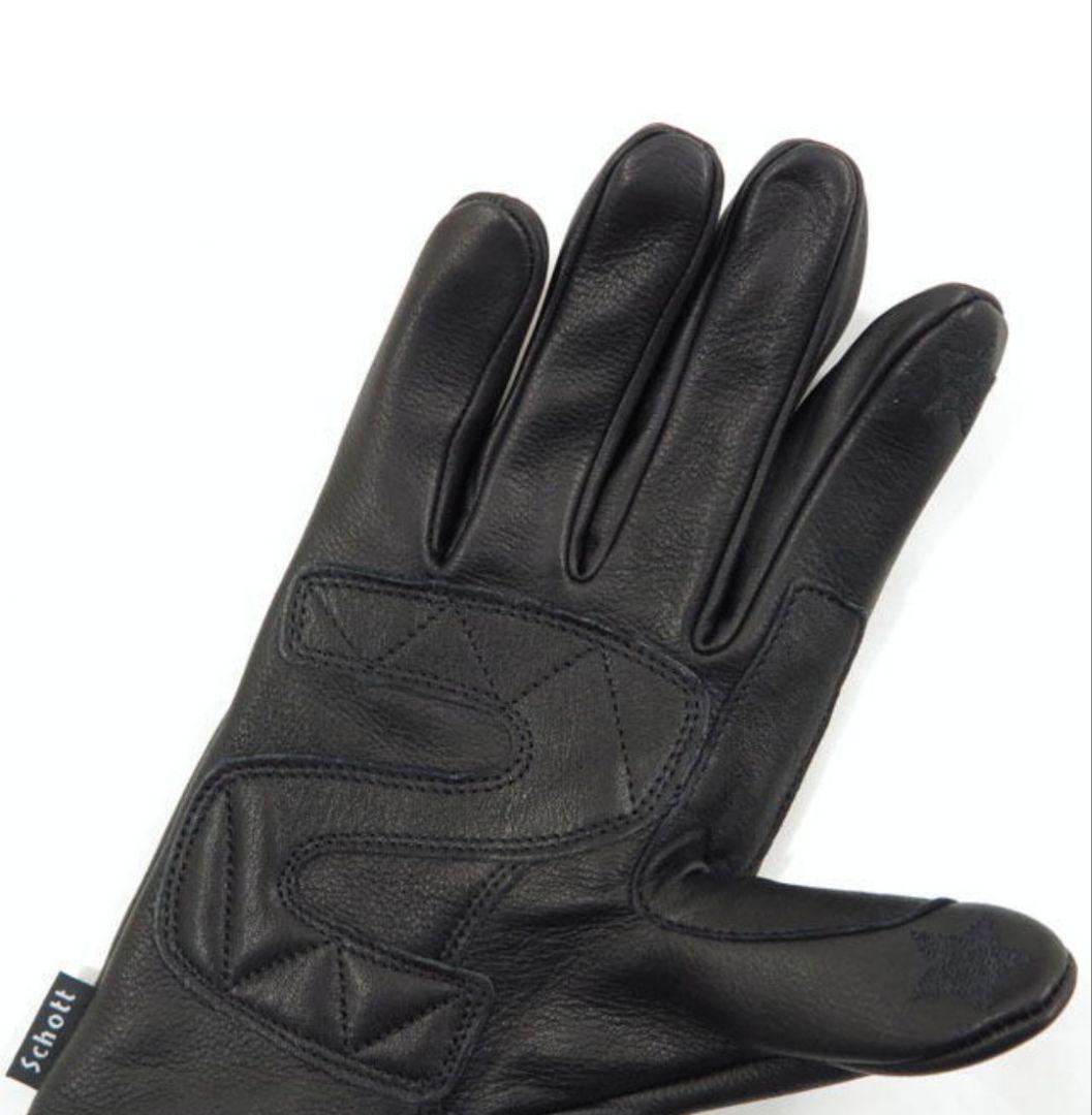 Schott ZIP LEATHER GLOVE M 美品