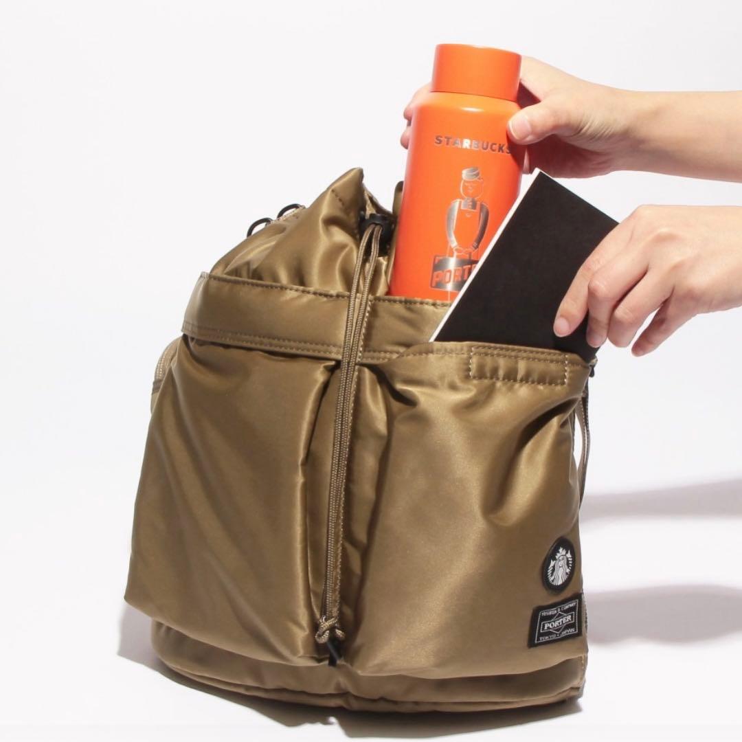 スタバ×PORTER コーヒービーンシェイプ 2WAY ツールバッグ
