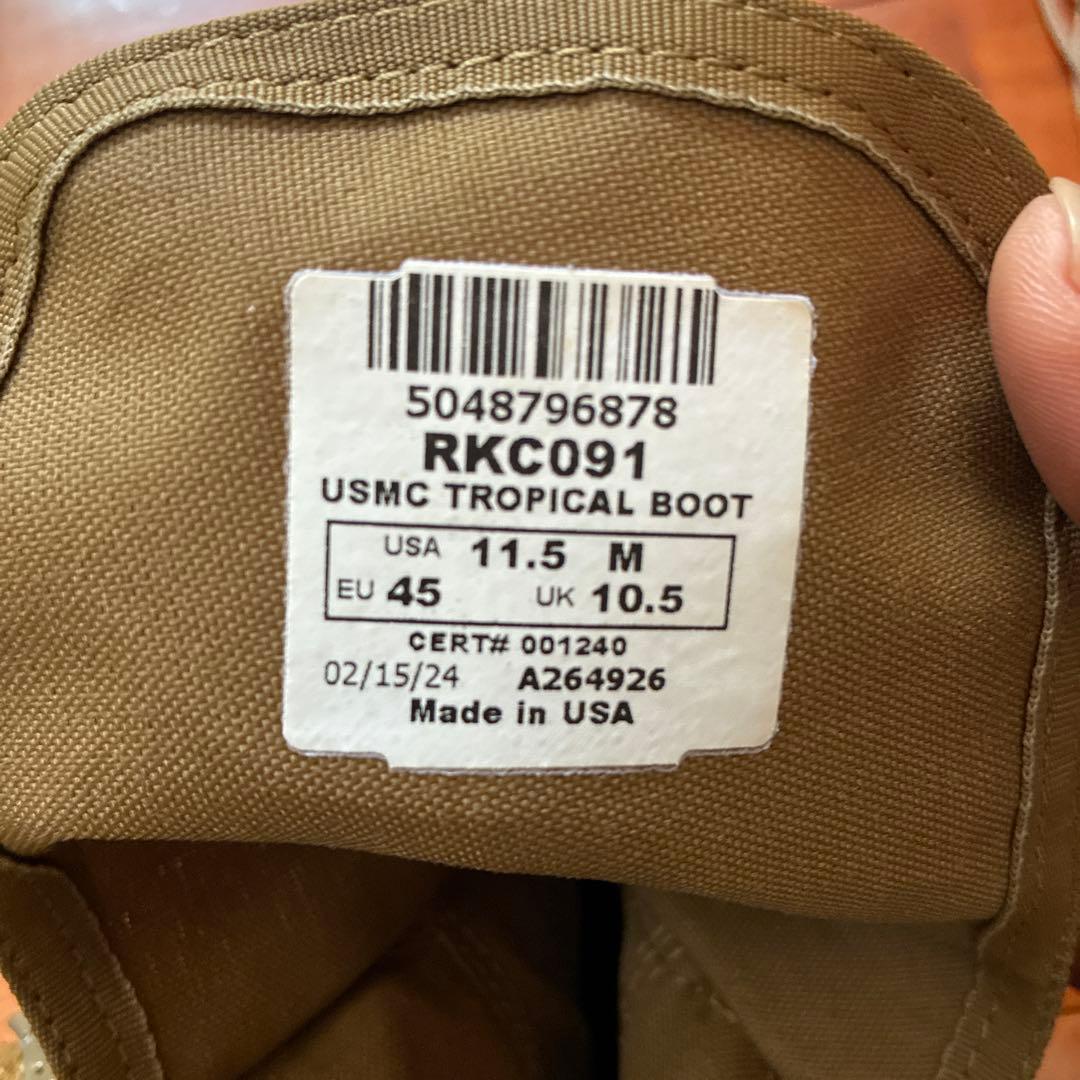 米軍実物　新品　トロピカルブーツ　防水ハイカットミリタリーブーツ　値下げ