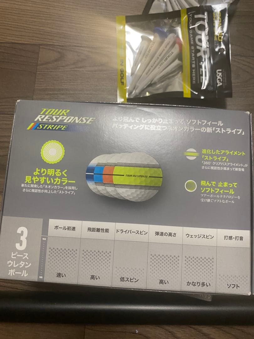 TaylorMade Tour Response Stripe 3ピースボール