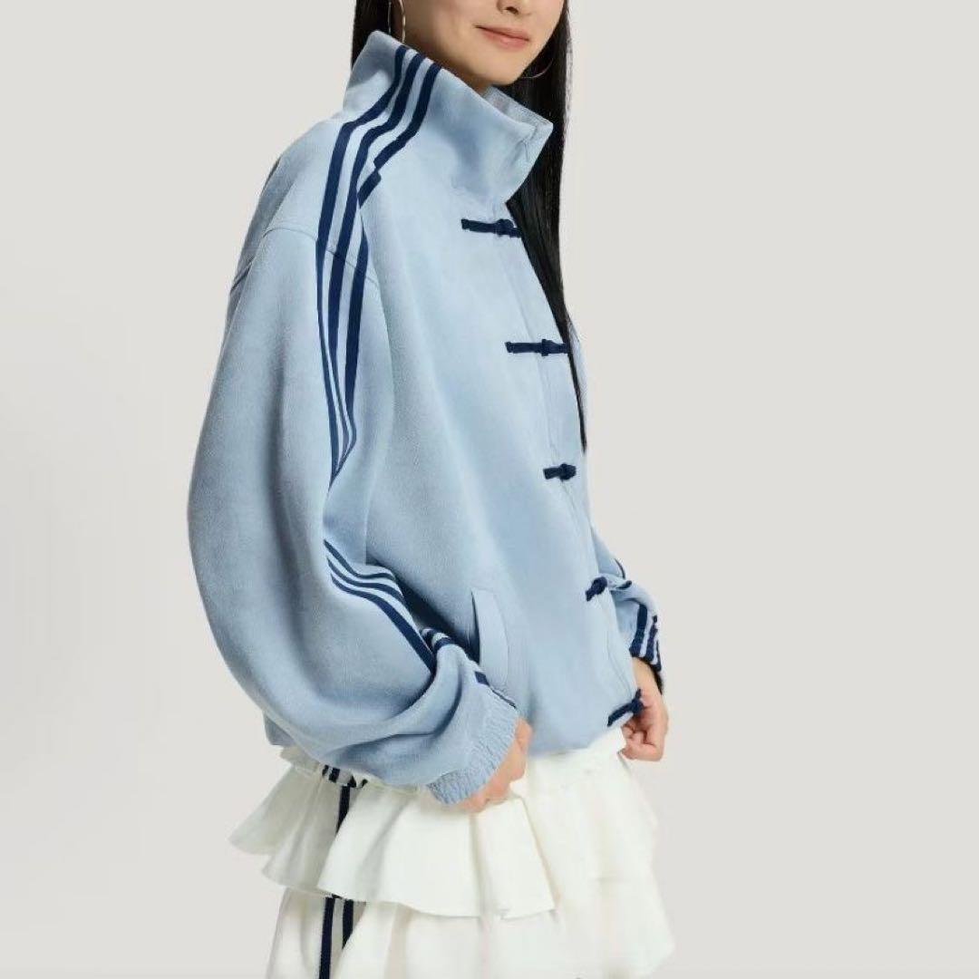 adidasアディダス 中国限定 蛇年トラックジャケットライドブルーLサイズ”