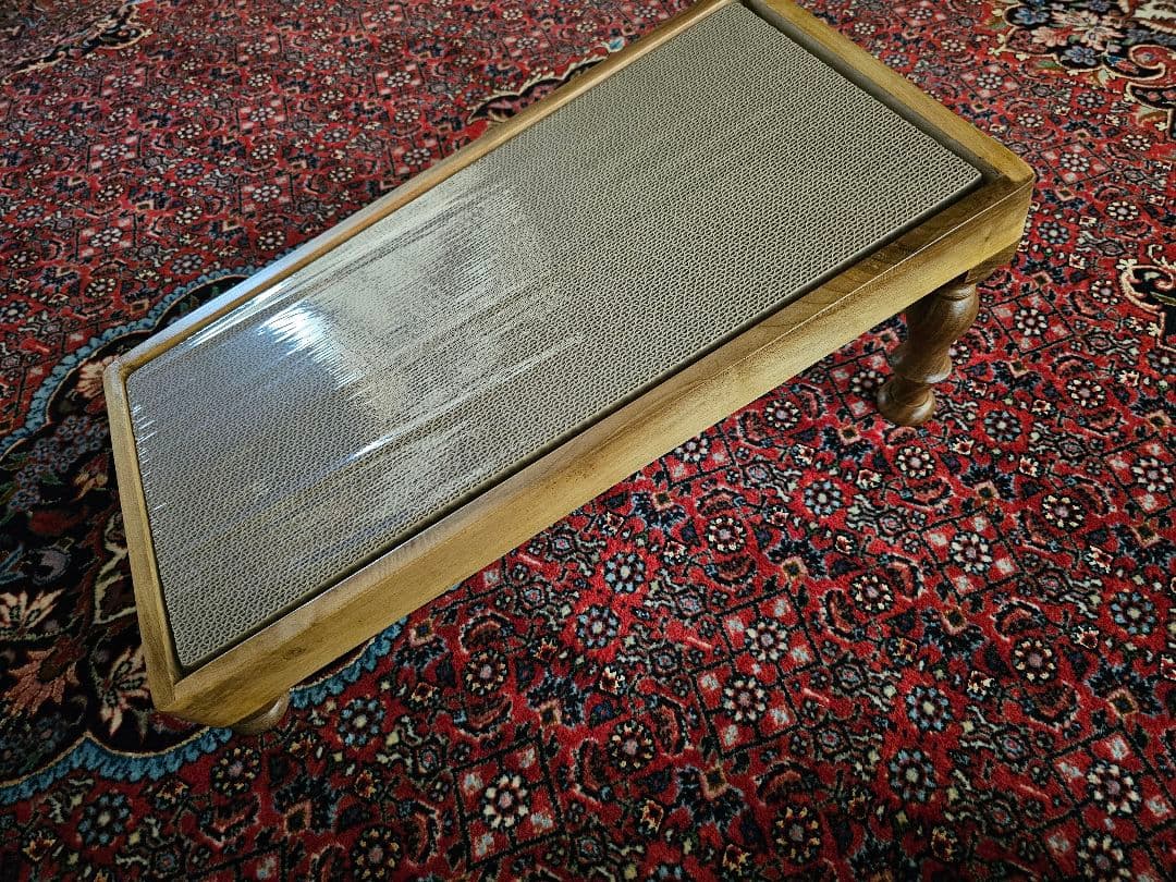 オルネコ　カスタムくるみの爪とぎ　フレンチポリッシュ　アンティーク