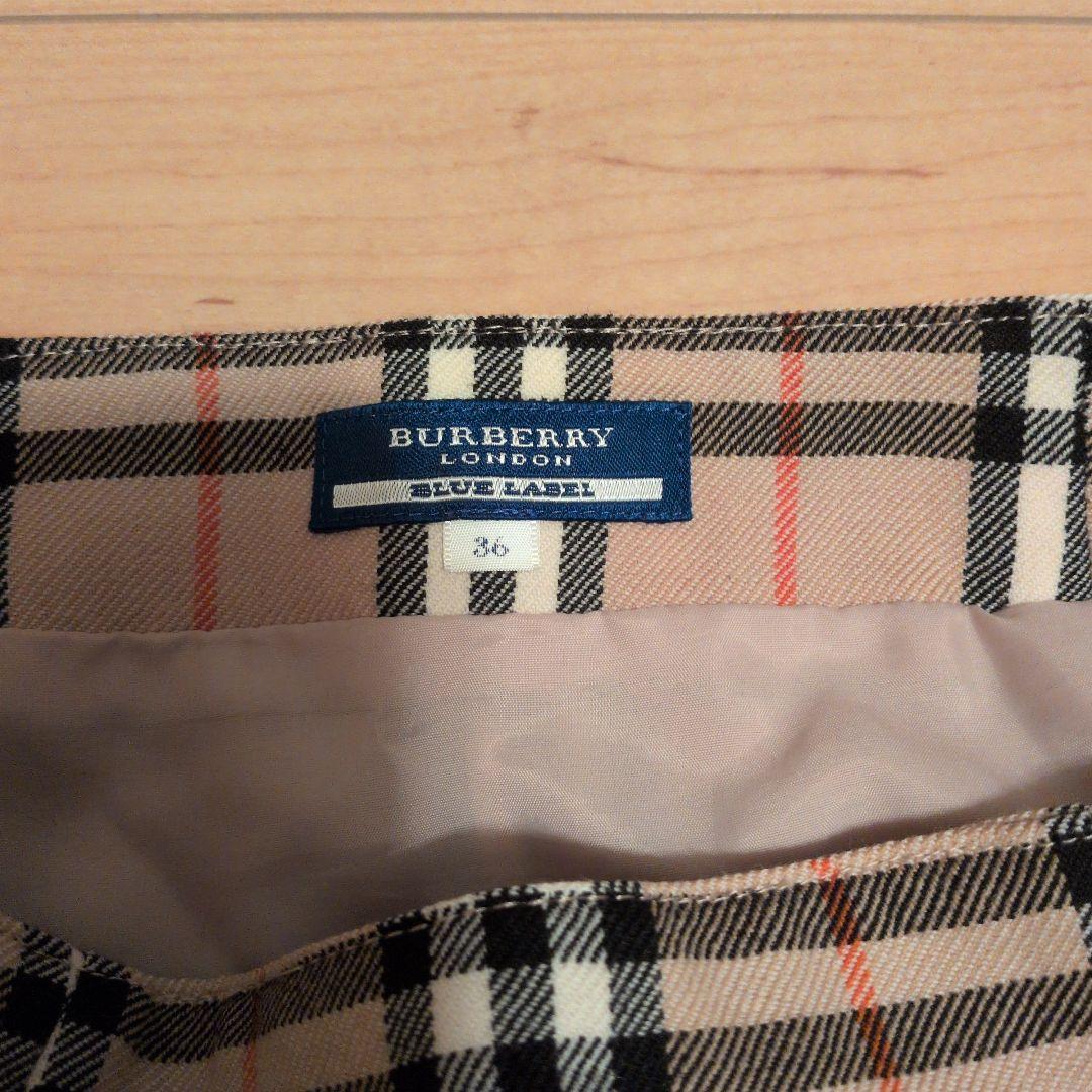 BURBERRY ブルーレーベル チェック フリルスカート 36