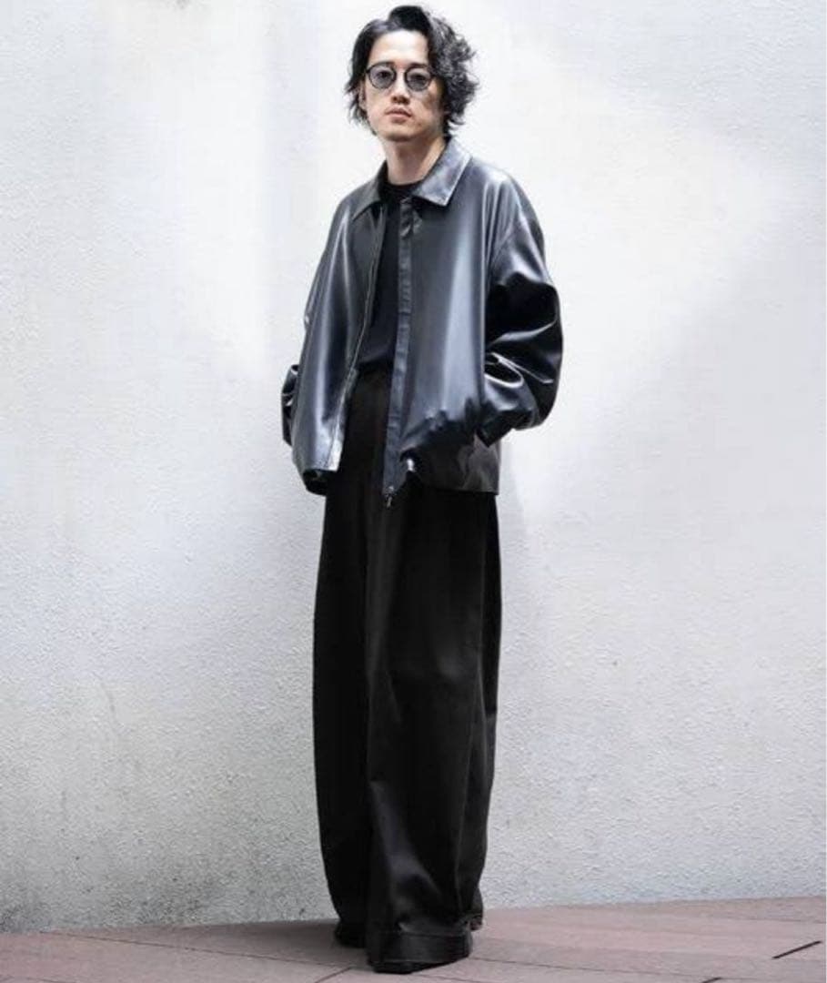 美品✴︎ MB別注 STUDIOUS 撥水ラムレザーライダースジャケット サイズ2