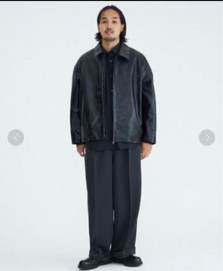 美品✴︎ MB別注 STUDIOUS 撥水ラムレザーライダースジャケット サイズ2