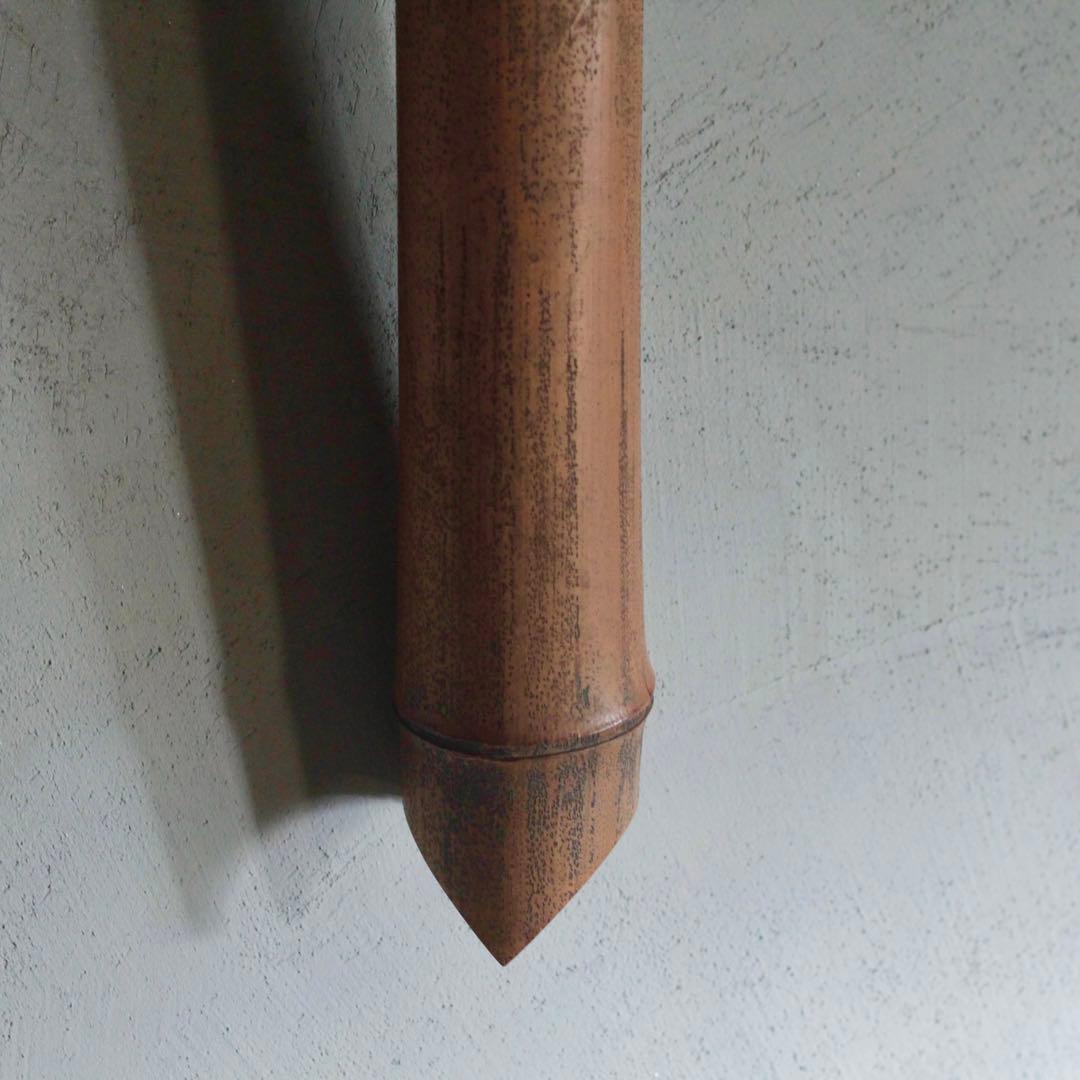 虎斑竹 斑竹 掛け花入 古道具 アンティーク 花器