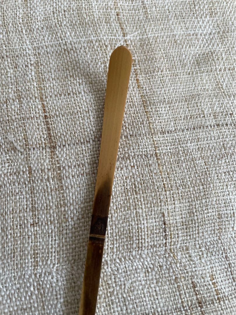 ＊未使用品＊茶杓 銘「 無事」前大徳 福本積應 茶杓師 影林宗篤 共箱