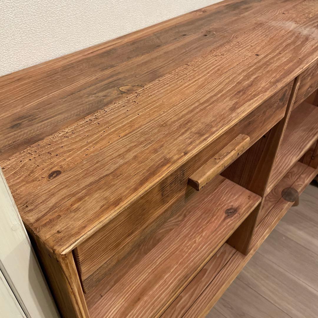 【16日限定値下げ】シェルフ 収納棚 ヴィンテージ 無垢 天然無垢 カフェ本棚