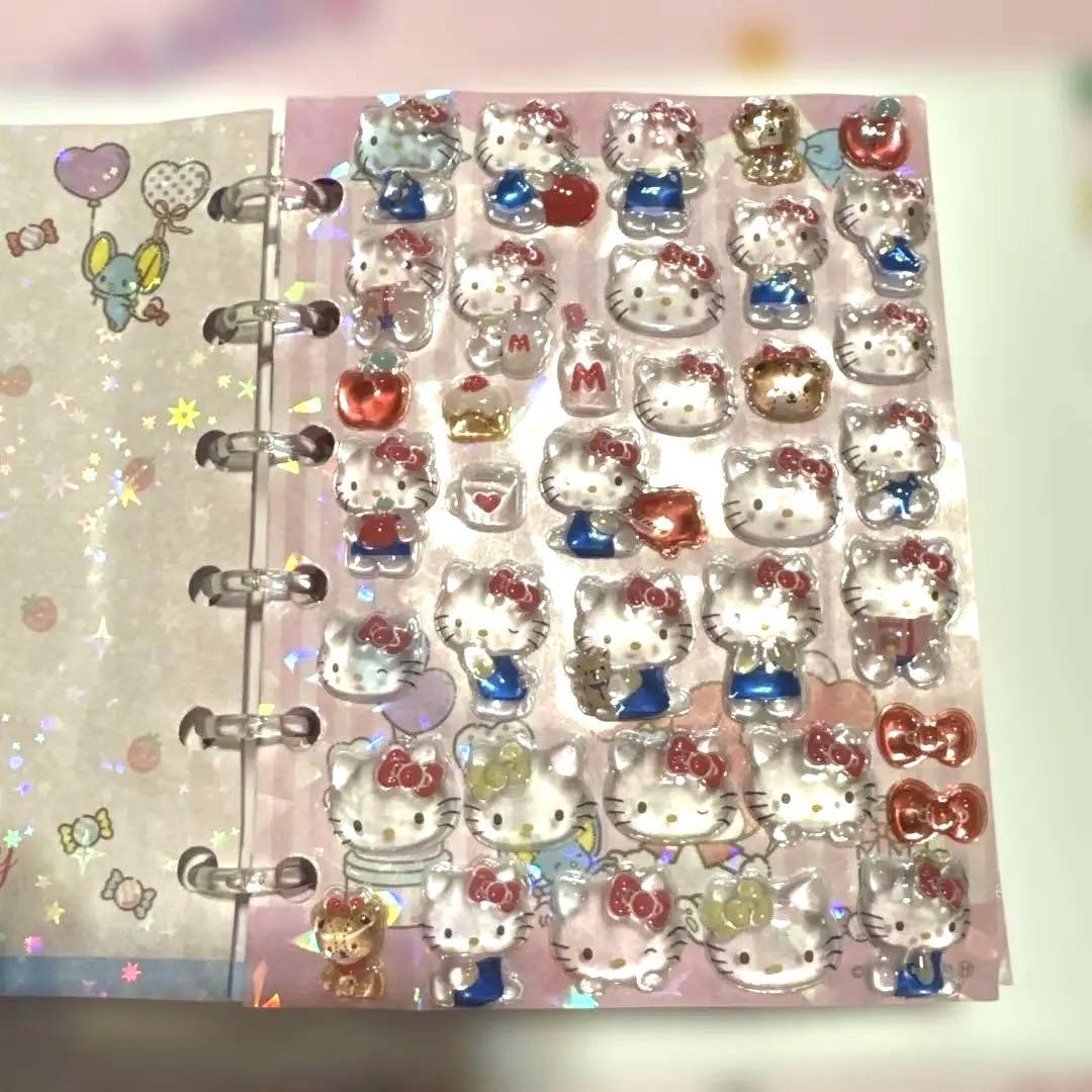 マイメロ シール帳 ボンボンドロップシール 完成品 手帳変えました