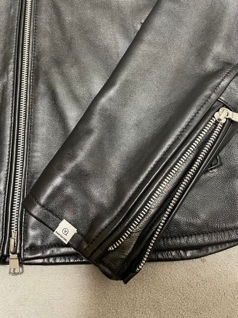 VANQUISH シングルライダースジャケット 革ジャン