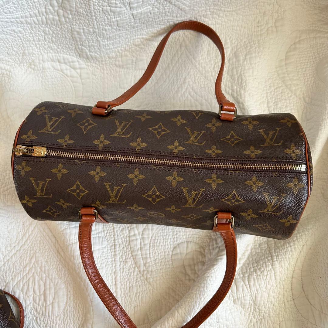 ルイヴィトン モノグラム 旧型 パピヨン30 ハンドバッグ ミニポーチ付き