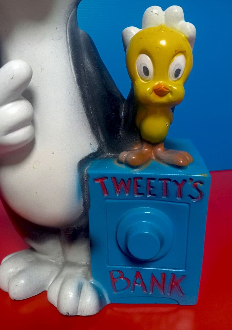 1972年米国製 ヴィンテージシルベスター＆トゥイーティーピギーバンク貯金箱
