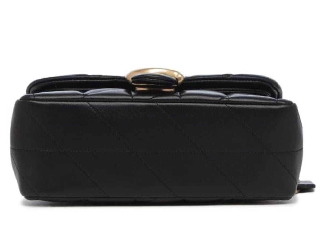 COACH タビー 20 キルティング ショルダーバッグ　ブラック　ゴールド金具