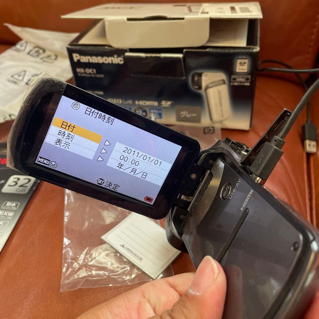 【美品】Panasonic HX-DC1 グレー　ビデオカメラ