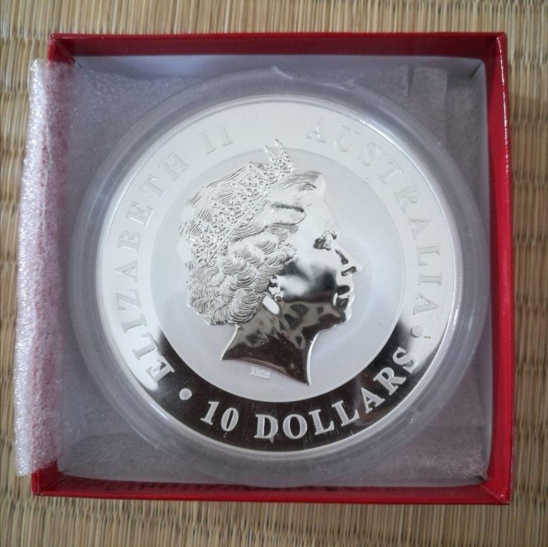 【希少】2014年 オーストラリア カワセミ10oz 銀貨 カラー版