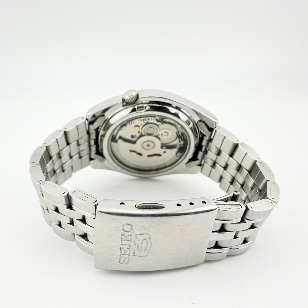 状態良好品 セイコー5 7S26-01V0 ブラック メンズ 自動巻き腕時計