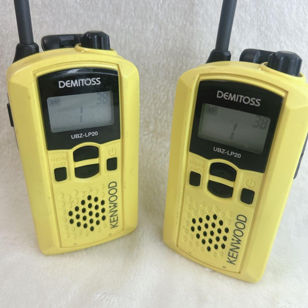 KENWOOD UBZ-LP20 トランシーバー　イエロー　付属品あり‼️