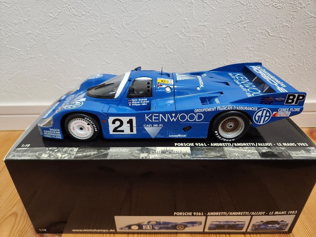 【ミニチャンプス】1/18KENWOOD ポルシェ956