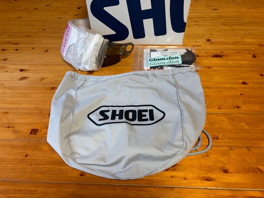 グラムスター　SHOEI フルフェイスヘルメット グレー ブルーミラーシールド