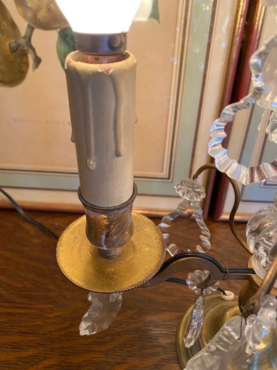 イギリス　アンティーク　テーブルシャンデリア