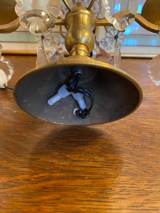 イギリス　アンティーク　テーブルシャンデリア