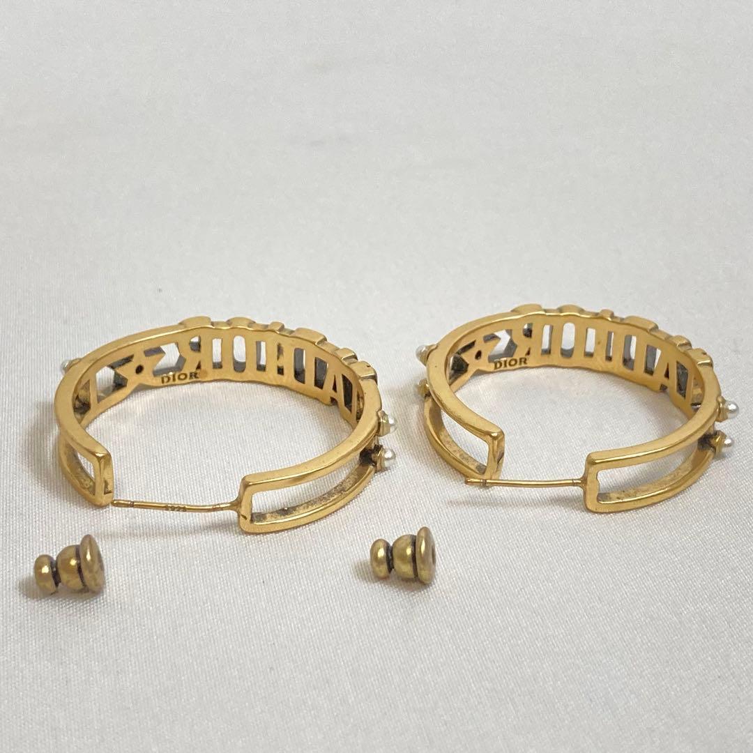 【美品】J'DORE ジャドール ピアス　ゴールド パールつき　Dior