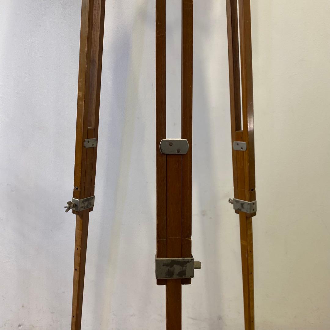 ビーチ無垢材三脚花台 アンティーク