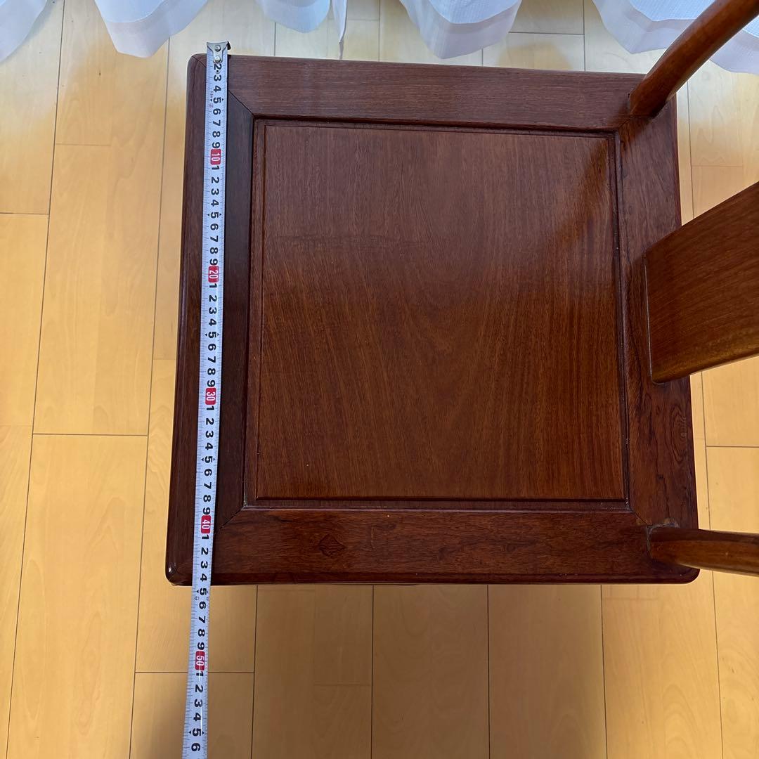 唐木家具　花梨　クラシックスタイル 木製椅子 ダークブラウン①