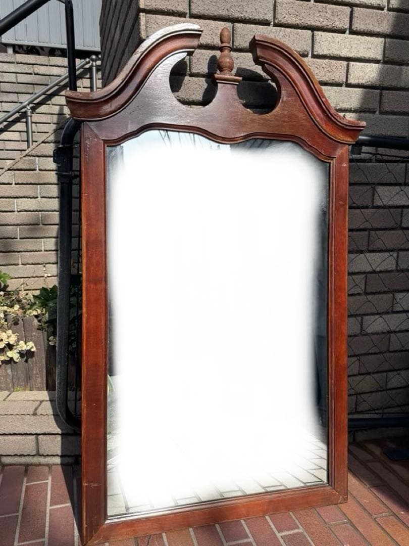 ヴィンテージ　ミラー　米軍基地　アンティーク　姿見　鏡