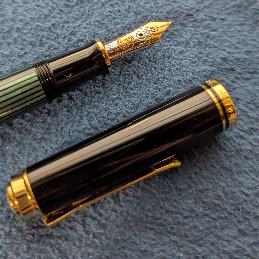 【廃盤OMニブ】 ペリカンM400 緑縞 OM