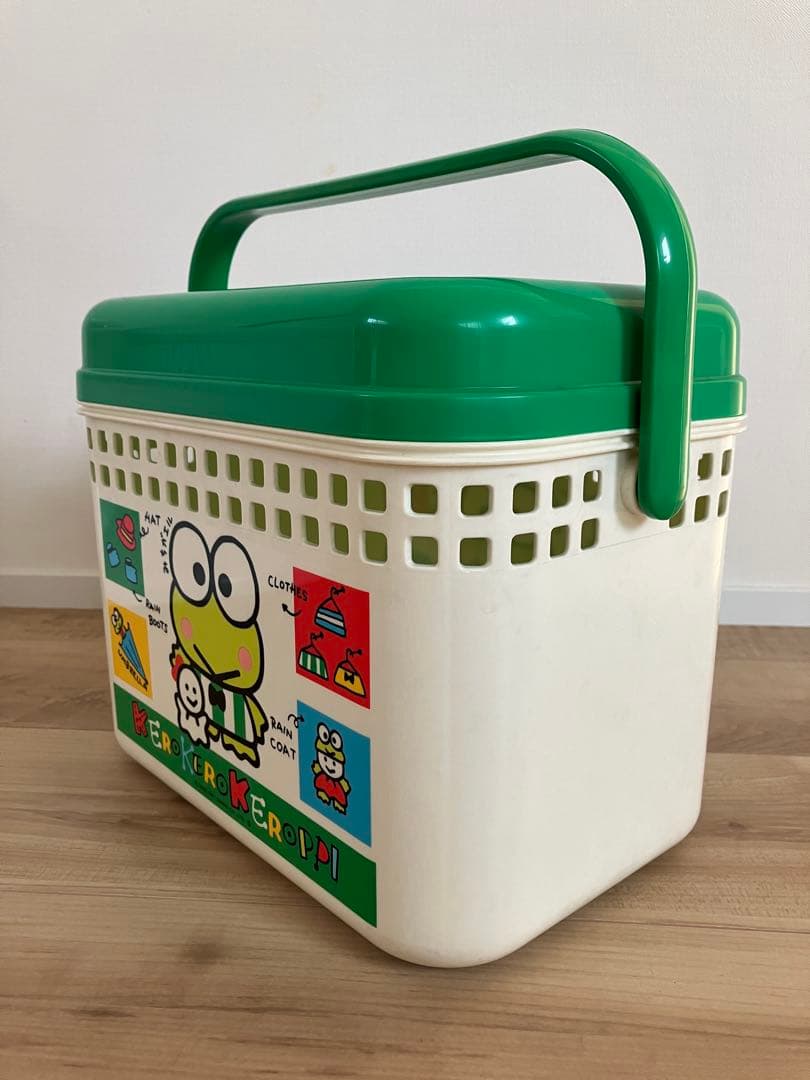 s*h様 けろけろけろっぴ サンリオキャラクター プラスチック バスケット カゴ