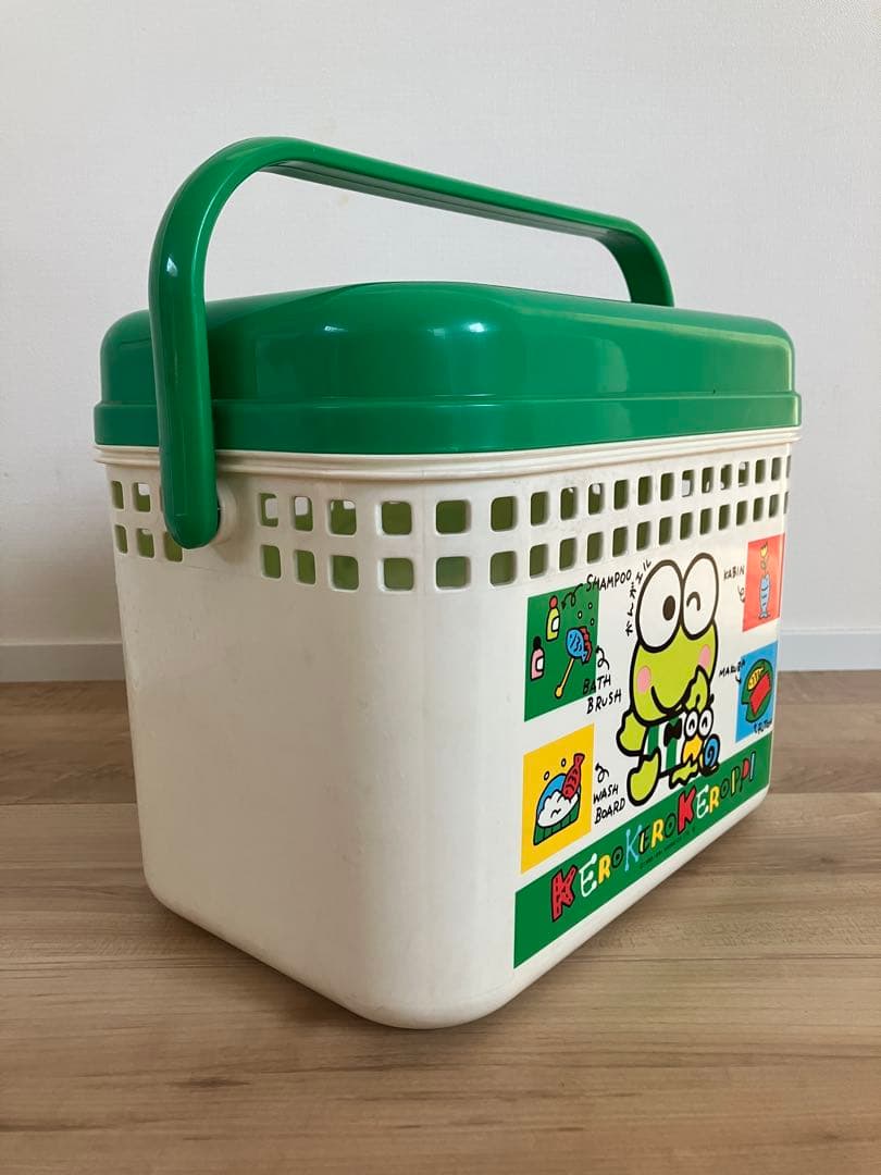 s*h様 けろけろけろっぴ サンリオキャラクター プラスチック バスケット カゴ