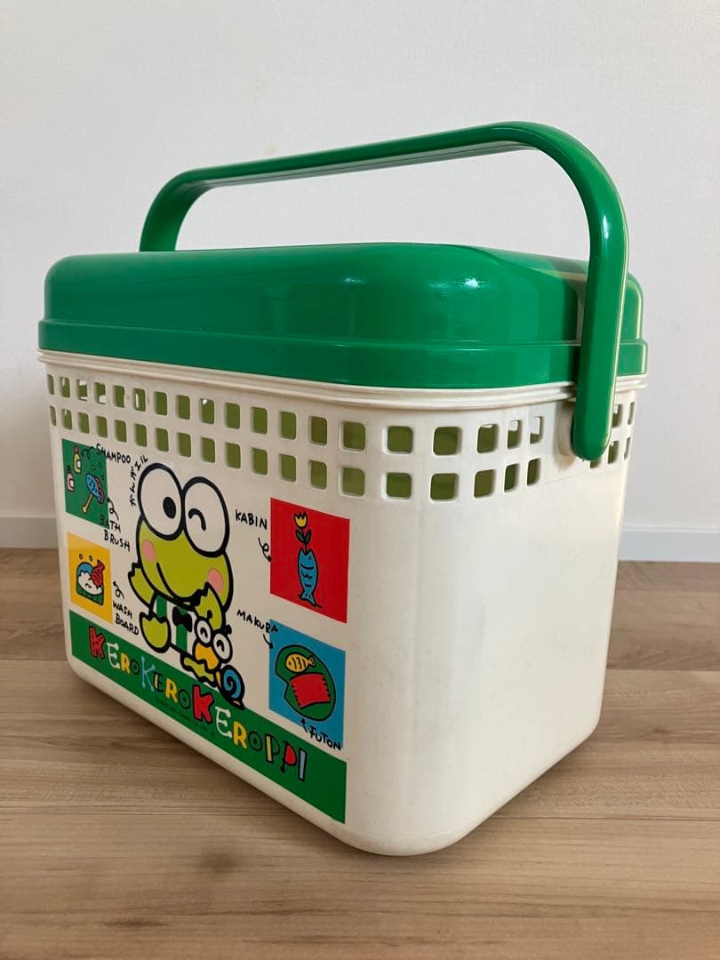 s*h様 けろけろけろっぴ サンリオキャラクター プラスチック バスケット カゴ