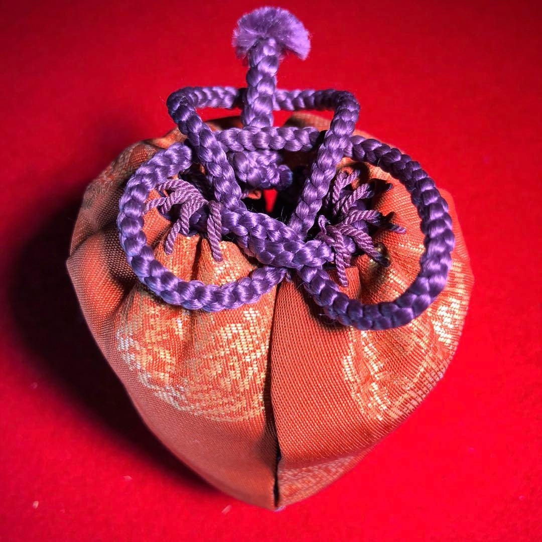 【茶道具】吉村楽入作　飴釉茶入