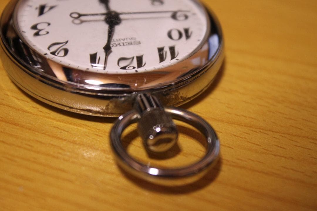 門鉄　昭和55年　懐中時計　SEIKO　鉄道時計　門司鉄道管理局